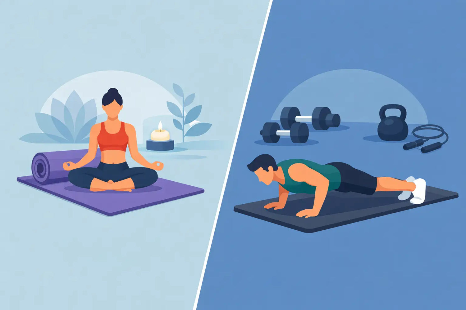 Yoga Mat vs Exercise Mat for Your Workout