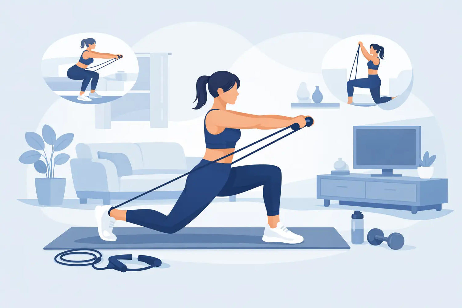 Full Body Resistance Band Workout at Home